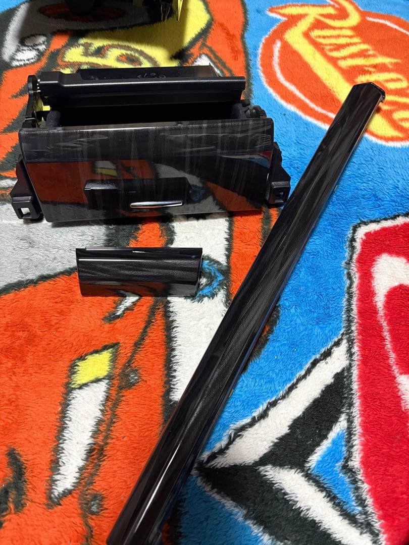 マークX GRX130 前期ヴェルティガ 内装パネル4点セット 黒木目調