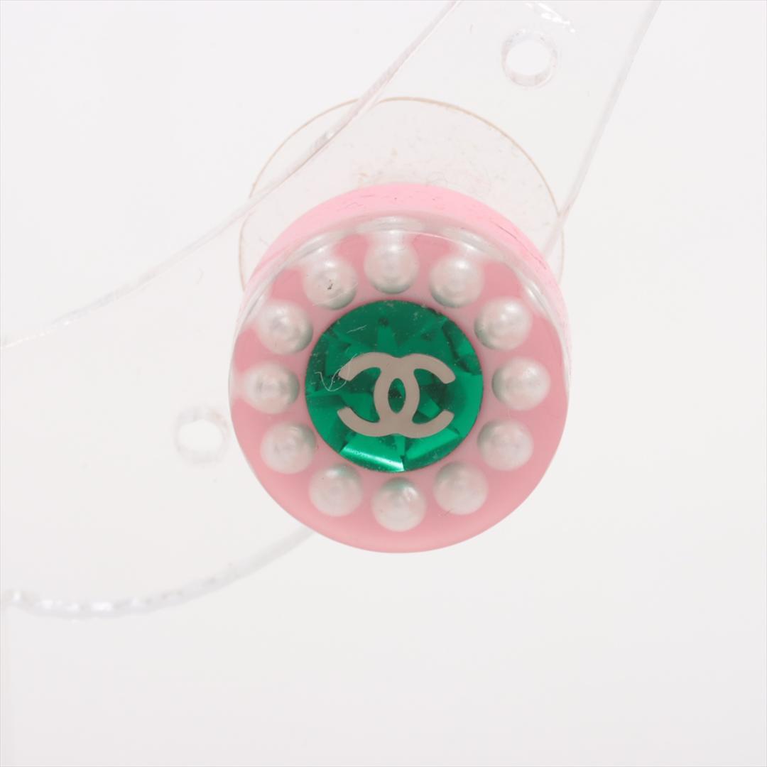 シャネル ピアス 【CHANEL】 クリアー ココマーク 16K ピンク
