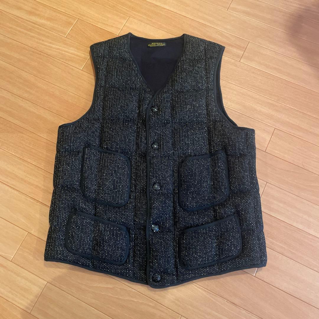 BROWN'S BEACH JACKETブラウンズビーチ　ベスト　ごま塩