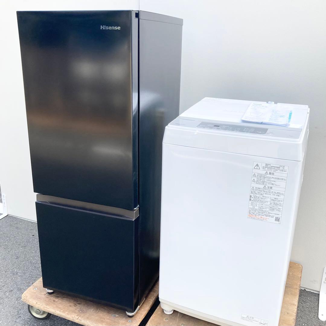 東京 神奈川送料無料！高年式セット ハイセンス 冷蔵庫 東芝 洗濯機 取付込