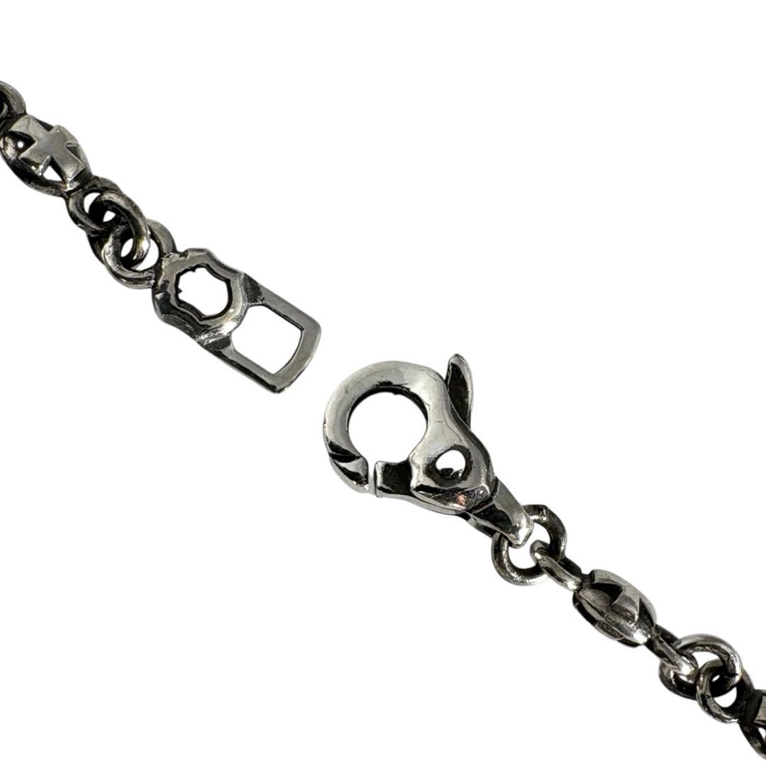 ライオンハート ホワイト クラウン クリスタル ジルコニア ネックレス 49cm