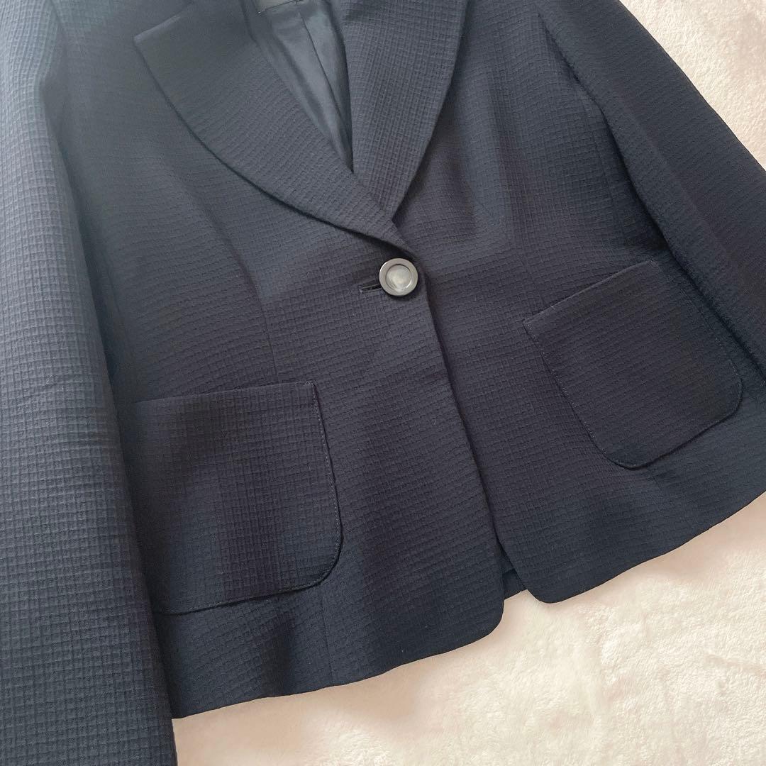 極美品⭐︎EMPORIO ARMANI 黒 ストレッチ パンツスーツ セットアップ