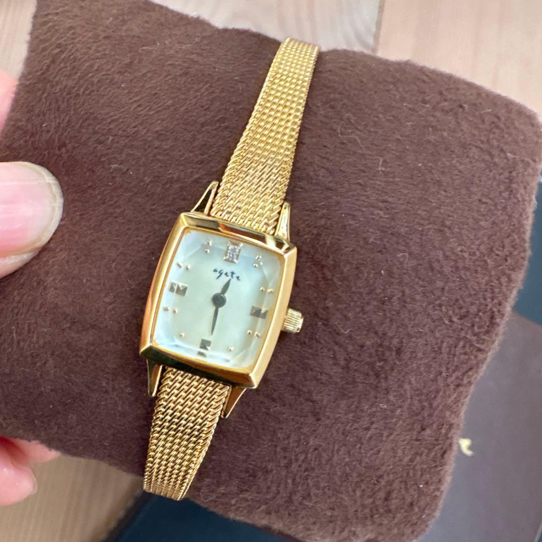 最終値下げ　ゴールドメッシュバンド レディースウォッチ