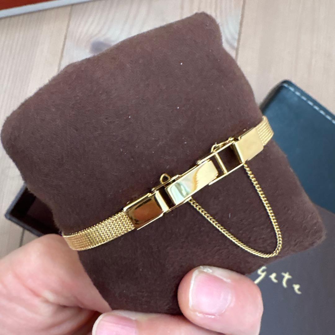 最終値下げ　ゴールドメッシュバンド レディースウォッチ