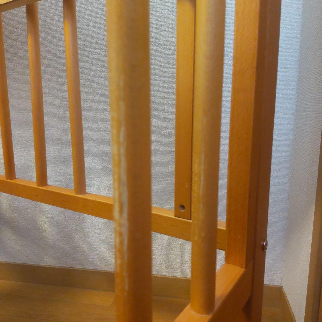 ベビーベッド 石崎家具「ミニワンタッチハイベッド プチ」 サンデシカ敷布団付き