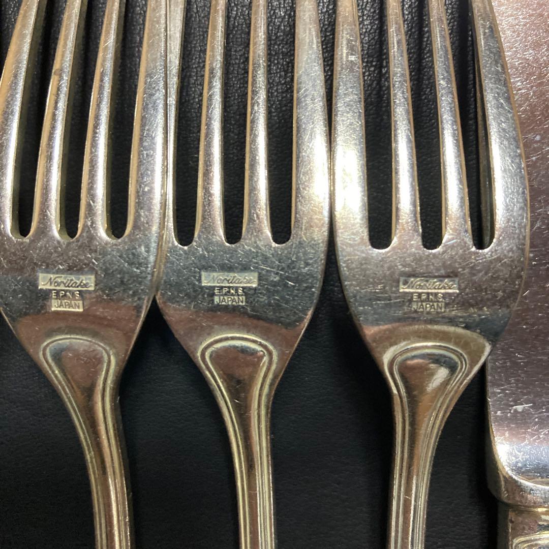 ノリタケEPNS(銀メッキ)カトラリー ナイフ＆フォーク&スプーン　12本セット