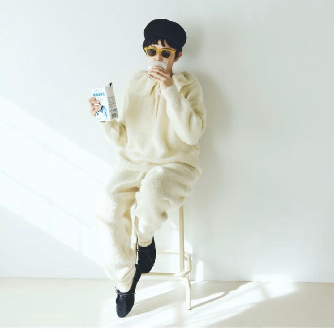 rimee。fofofofa HARVEST KNIT RICE WHIT