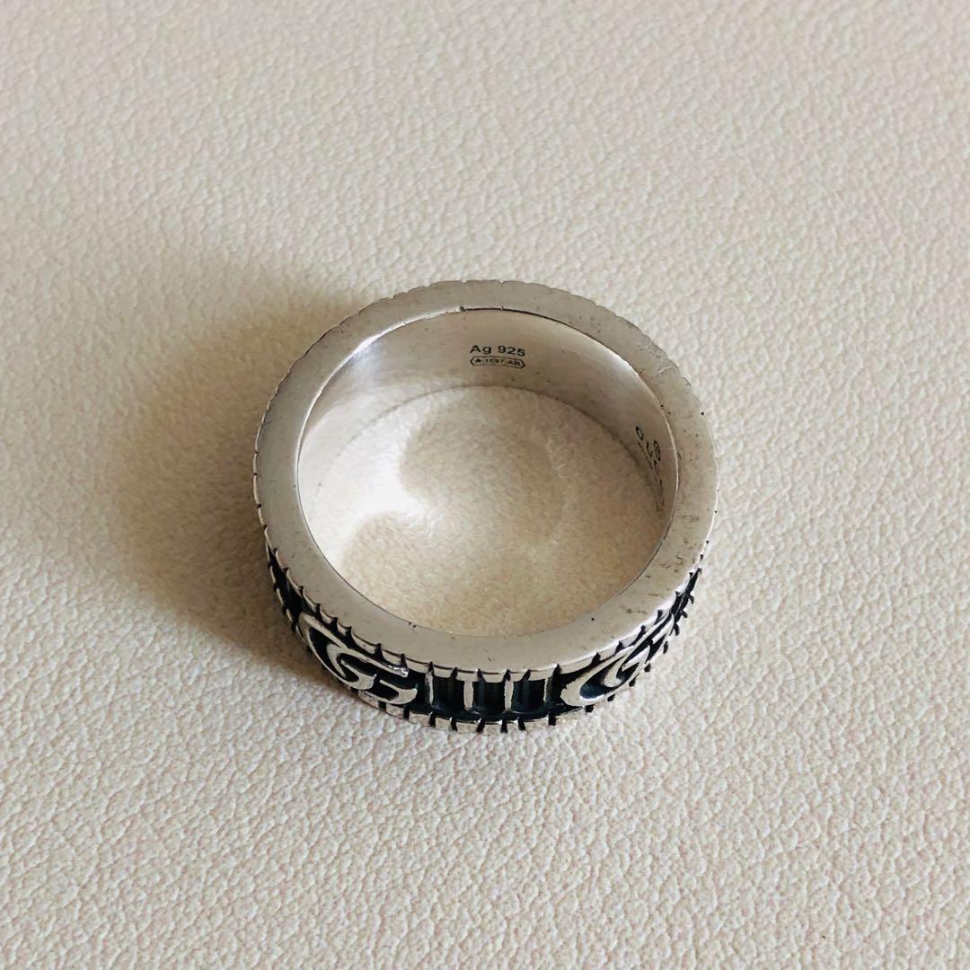 GUCCI ダブルG シルバー リング　20