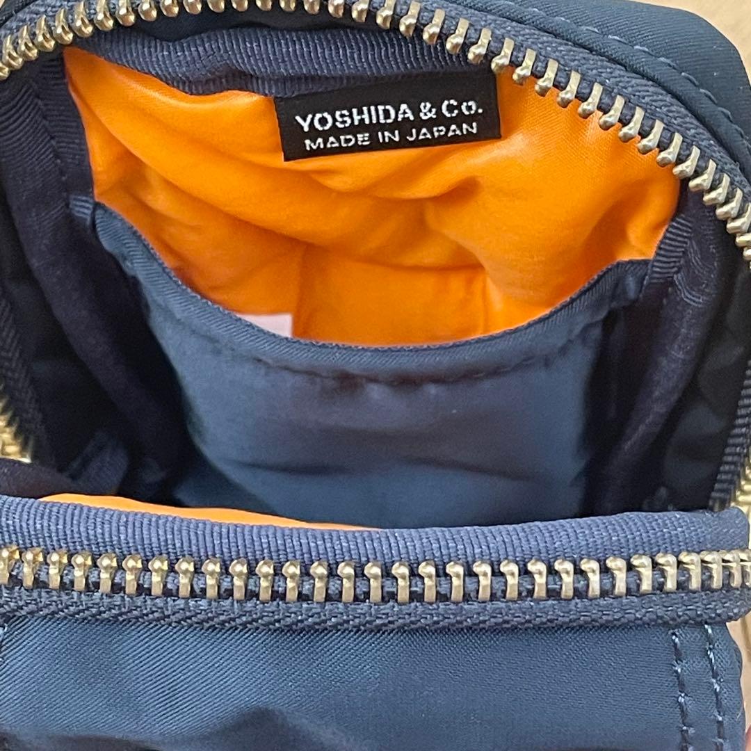 未使用級✨ PORTER アイアンブルー ゴールドファスナー ポーチ