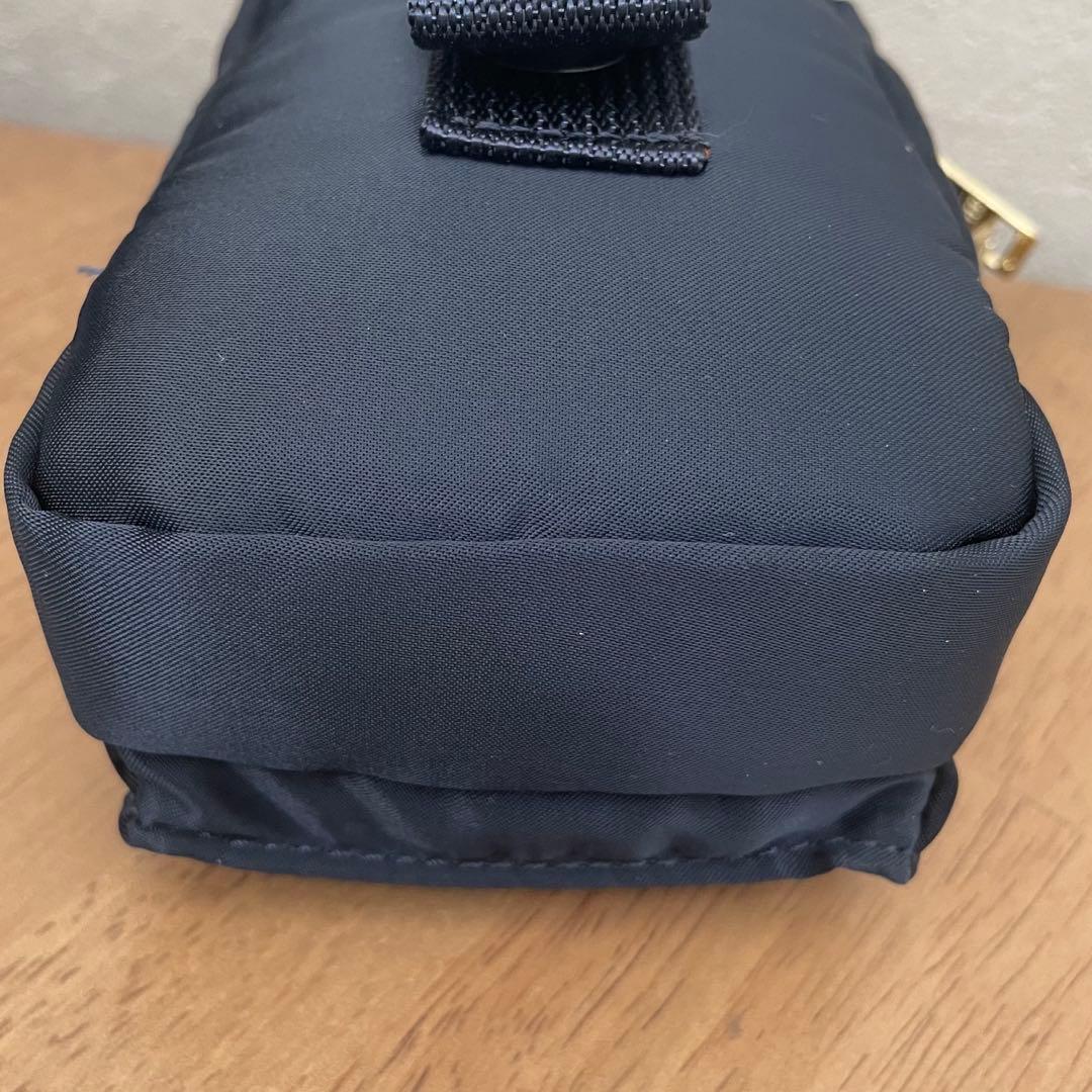 未使用級✨ PORTER アイアンブルー ゴールドファスナー ポーチ