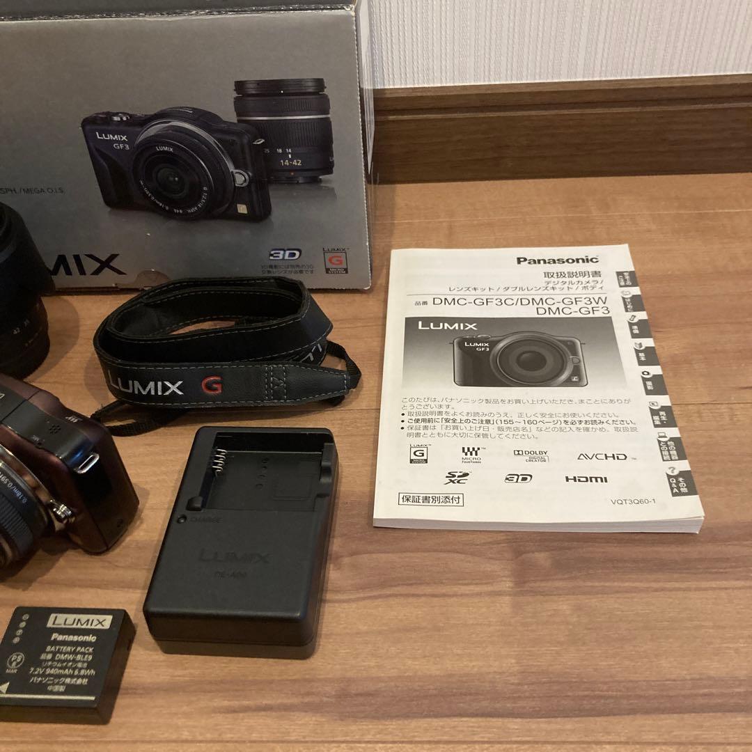 LUMIX DMC-GF3W デジタルカメラ/ダブルレンズキット