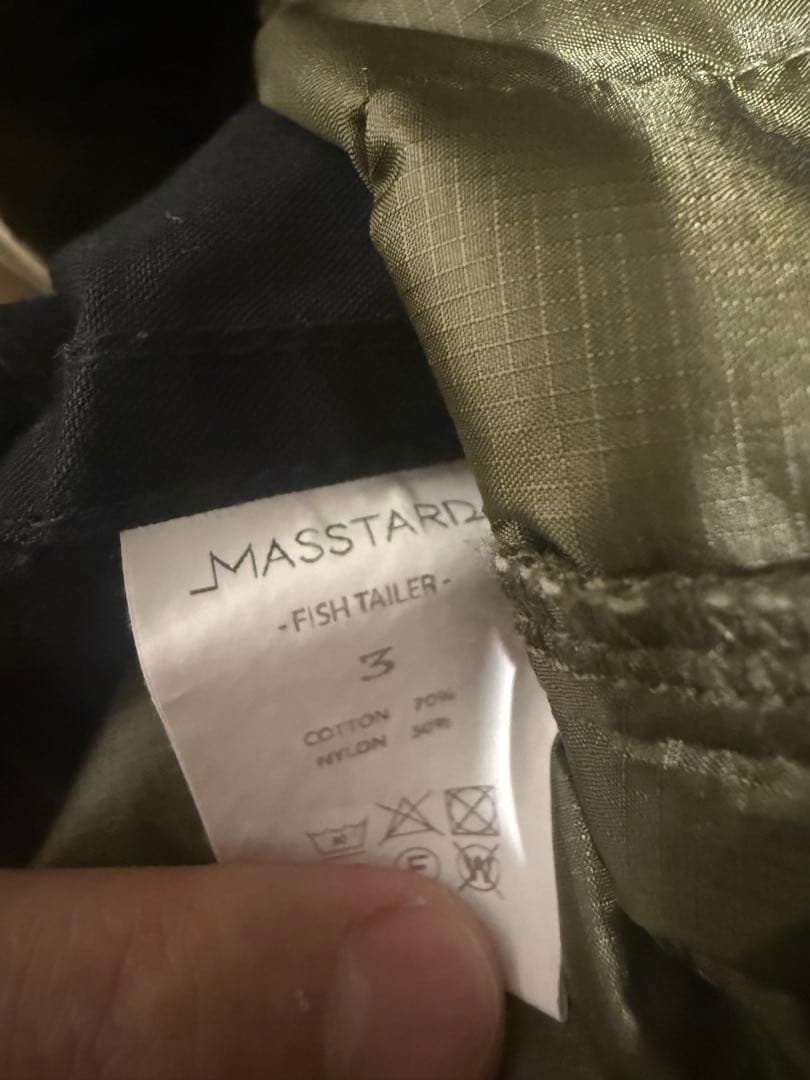 5*8様 MASSTARD M-65 FISHTAIL COAT BLACK 2