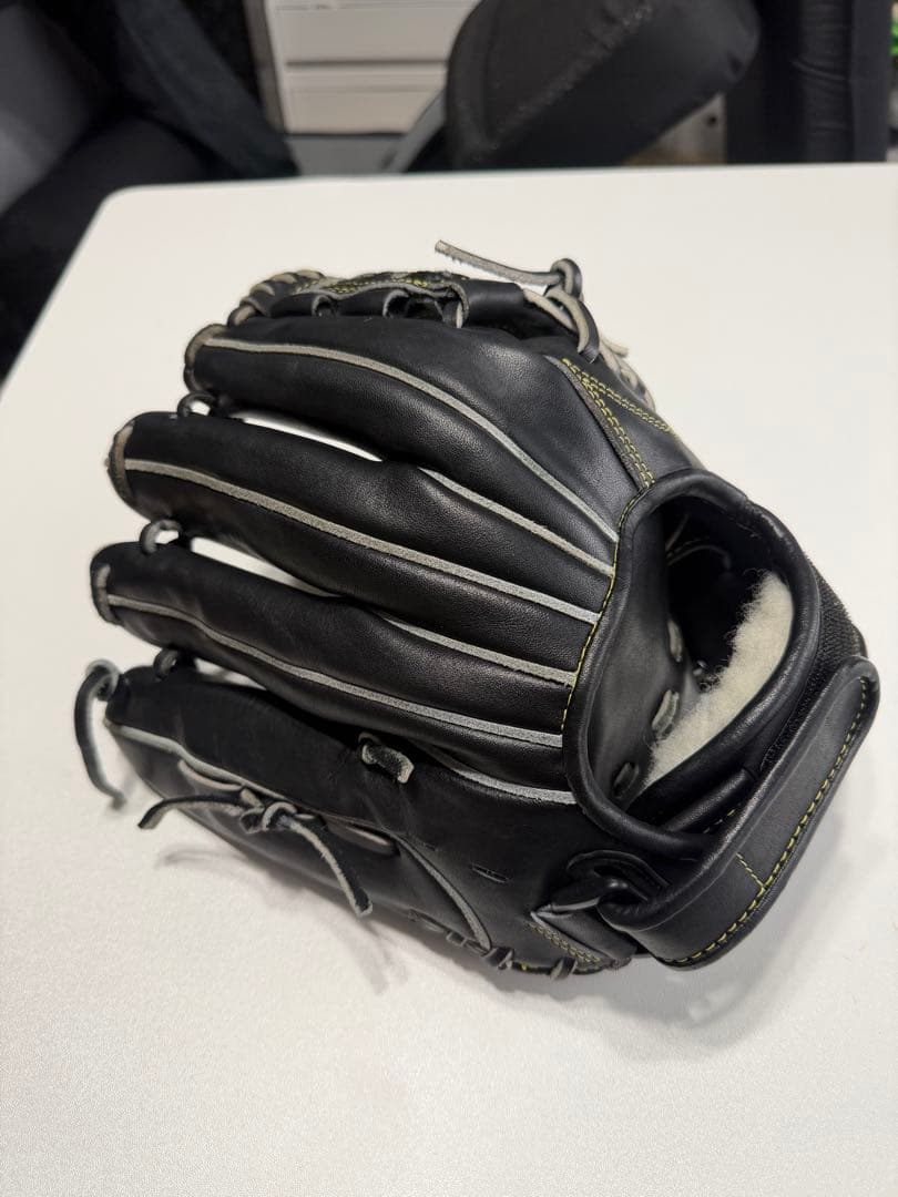 軟式野球グローブ 黒 ミズノプロ　mm型