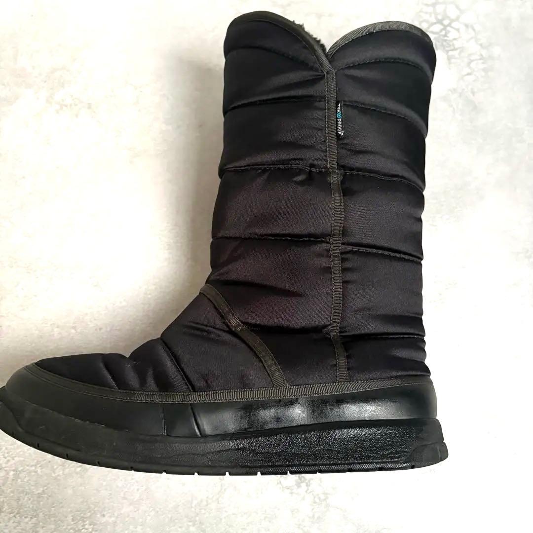 ザノースフェイス 防水ブラックムートンブーツヌプシ アモア 25cm