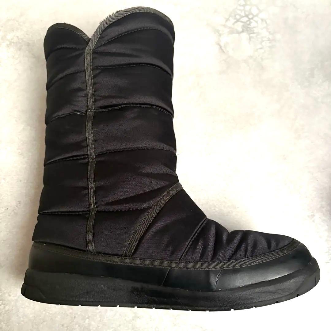 ザノースフェイス 防水ブラックムートンブーツヌプシ アモア 25cm