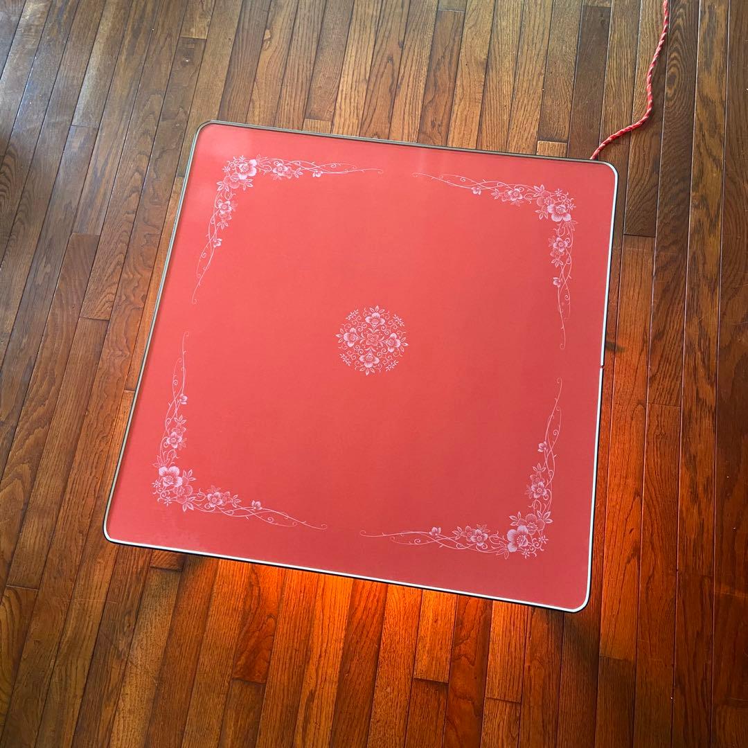 昭和レトロ　1人用　こたつ　花柄天板　レトロポップ　ホリエ