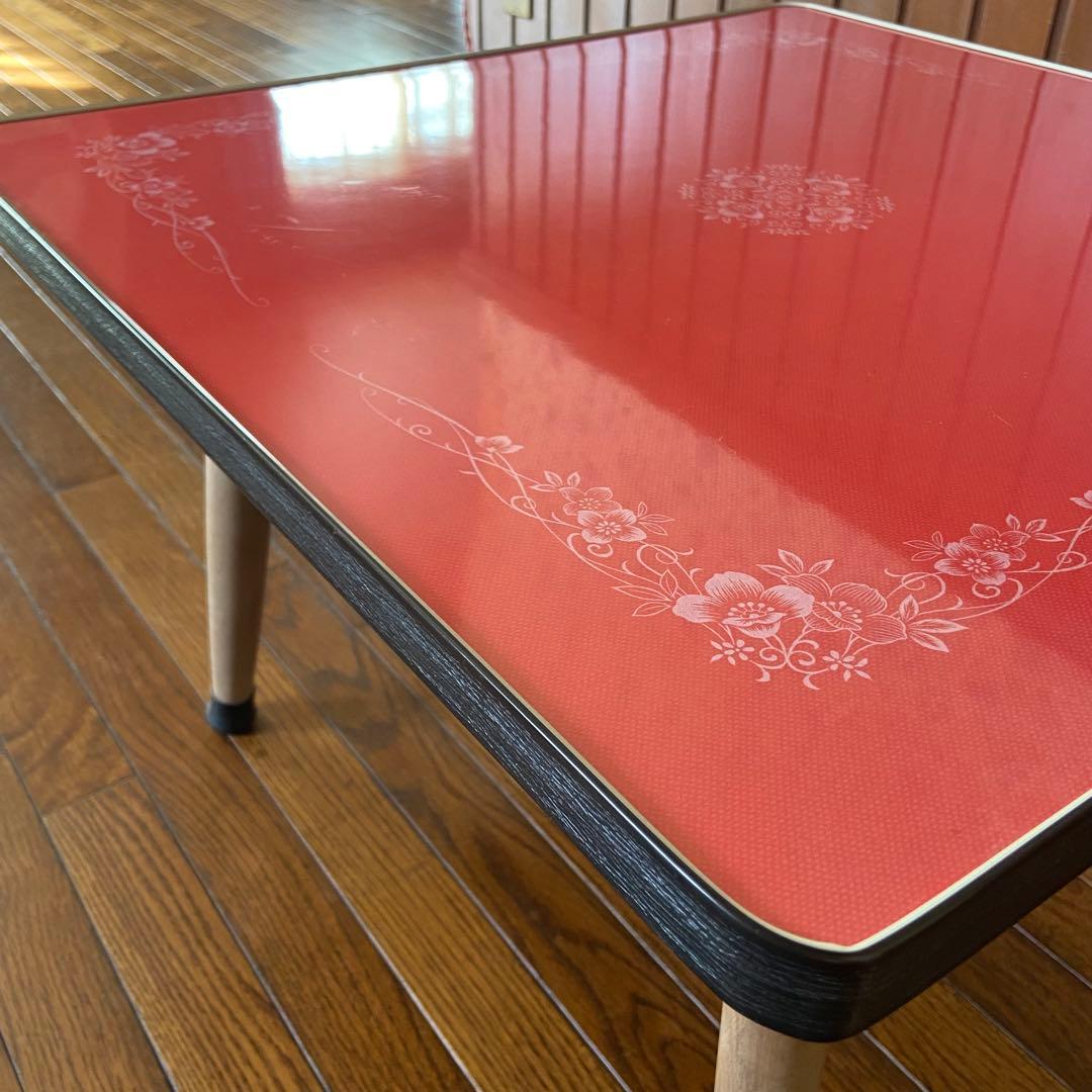 昭和レトロ　1人用　こたつ　花柄天板　レトロポップ　ホリエ
