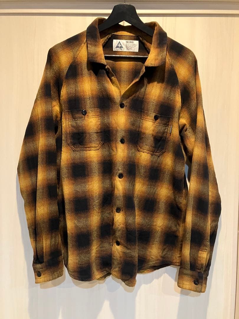 チャレンジャー challenger ネルシャツ オンブレチェック