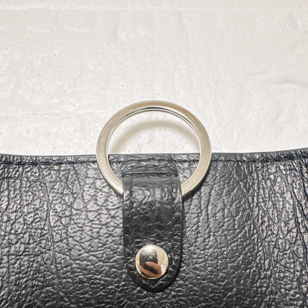 未使用品級✨メゾンマルジェラ 4ステッチ キーケース ブラック レザー