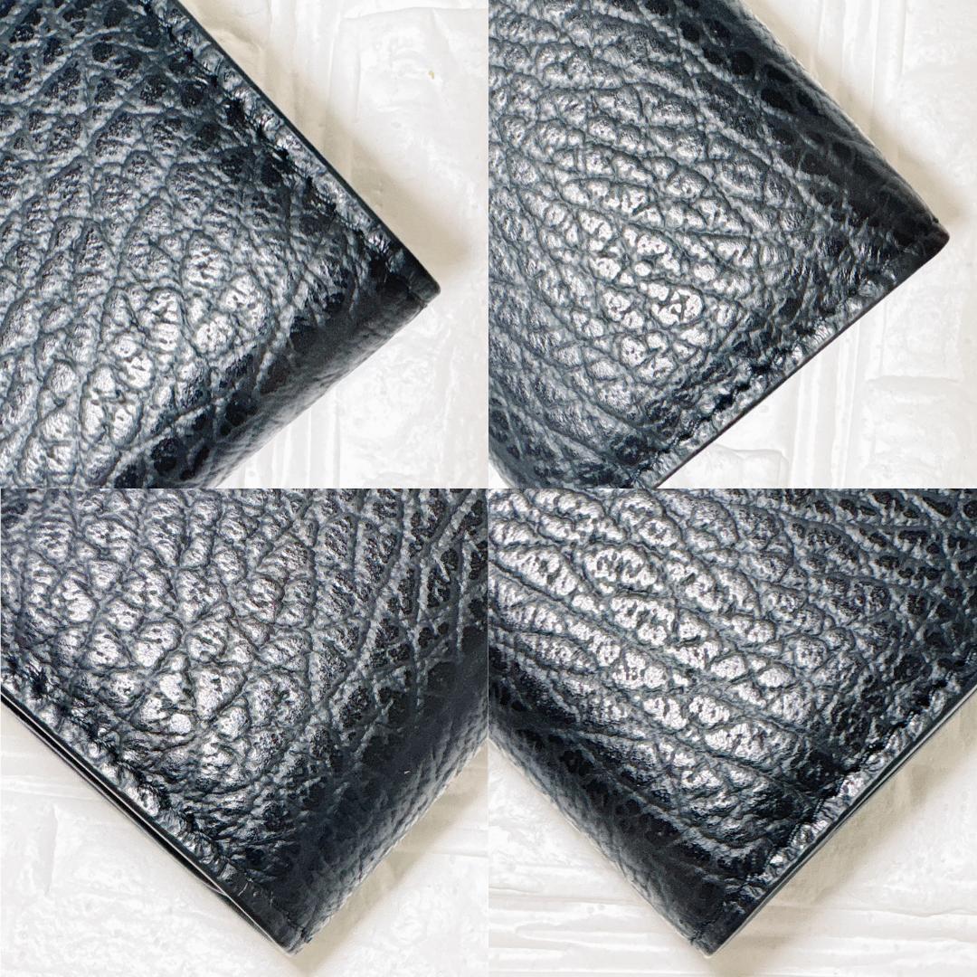 未使用品級✨メゾンマルジェラ 4ステッチ キーケース ブラック レザー