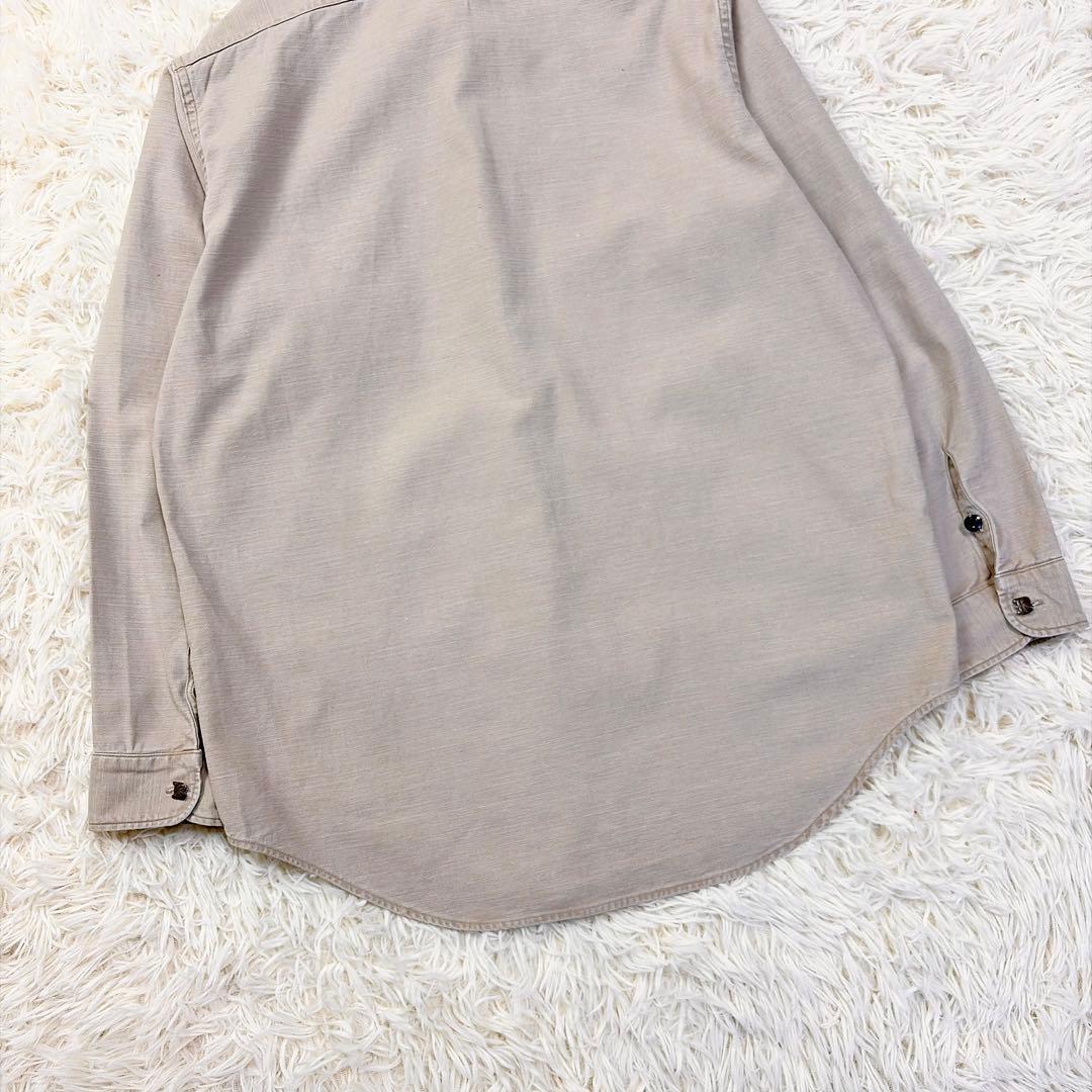 マディソンブルー　コットン　ハンプトンシャツ　ロゴ刺繍　ロゴボタン