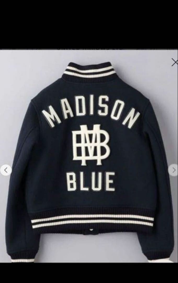 【超美品】MADISONBLUE ネイビースタジャン