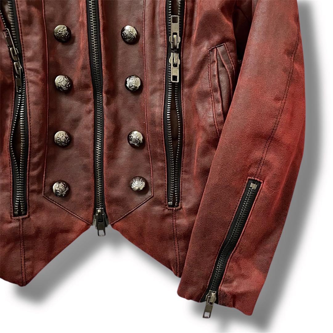 ジャケット・アウター 00s COATING GIMMICK NAPOLEON JACKET