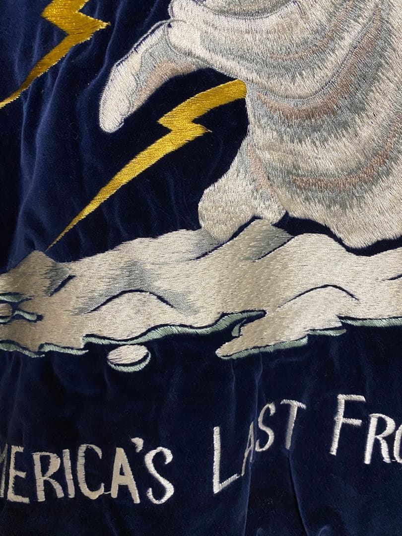 稀少 東洋 スカジャン 別珍 アラスカ Mサイズ 美品 ヴィンテージ シロクマ