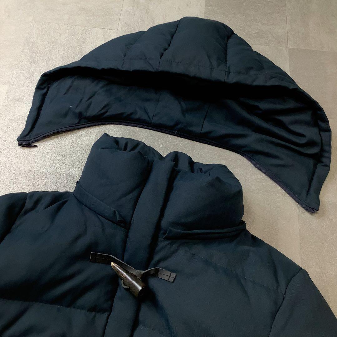 美品 23区 ダウン ダッフル フーデッド コート ネイビー