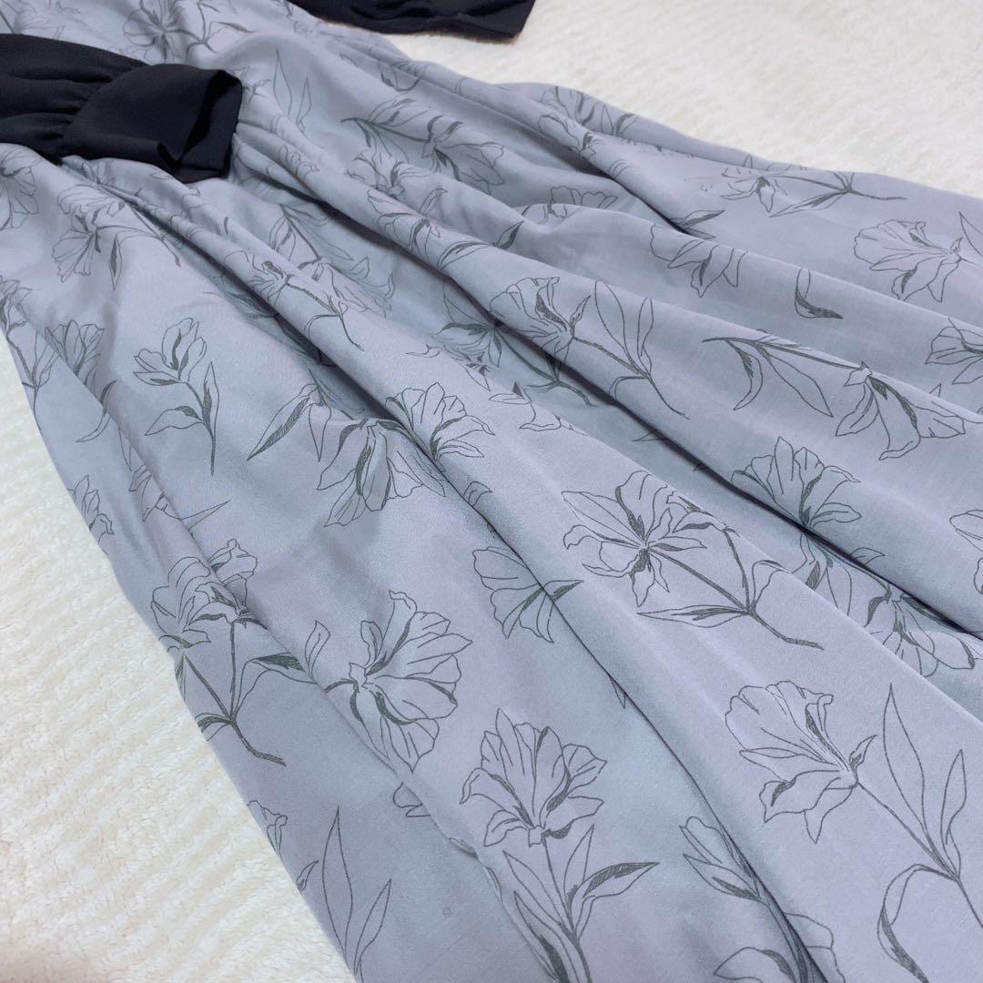 Morin様レディースまとめ売り　大人フェミニン　グレー　花柄　シンプル　ニット