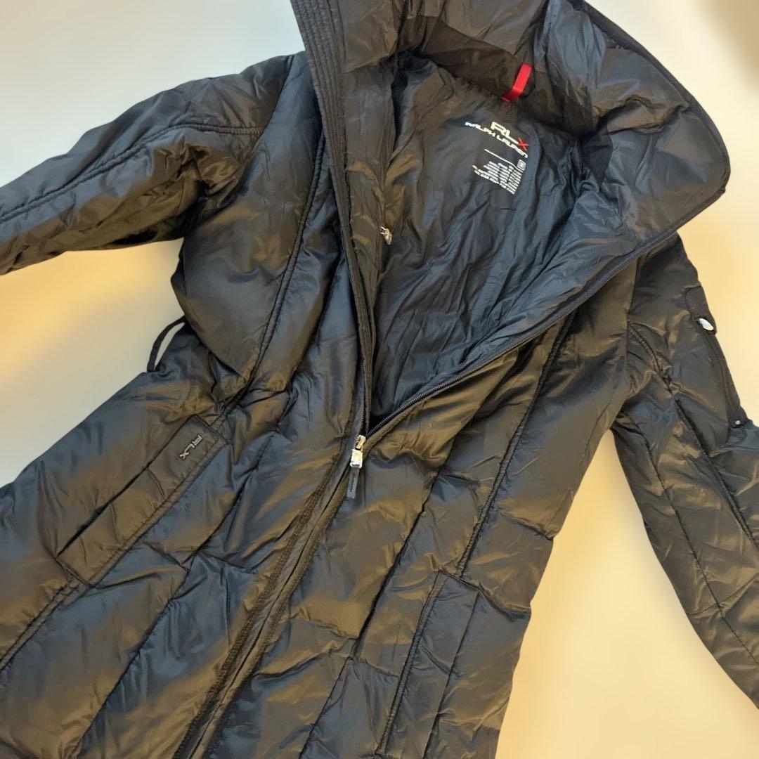 RLX Ralph Lauren フード付きダウンジャケット Lサイズ ブラック