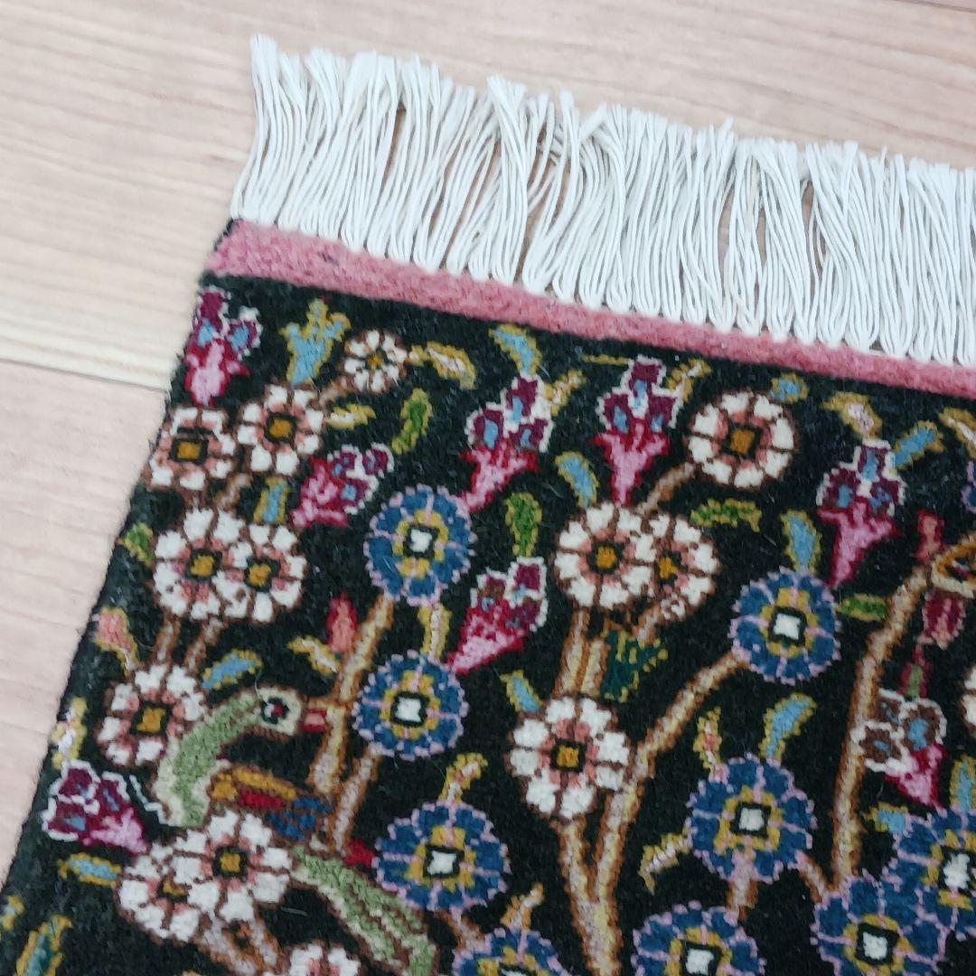 Y3345 ペルシャ絨毯 タブリーズ産 ウール 手織り 生命の樹