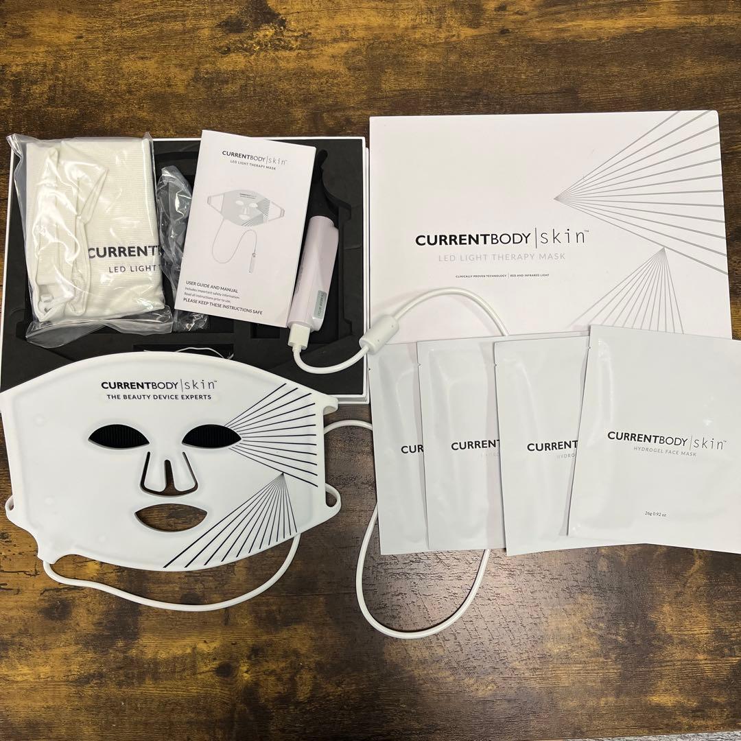 専用☆美品 カレントボディ LED マスク☆ハイドロフェイスマスク4枚付き