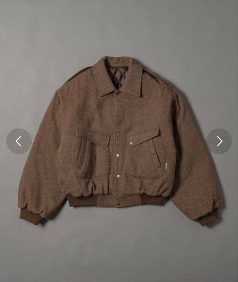 【完売品】civvy. ヘリンボーンフライトジャケット -