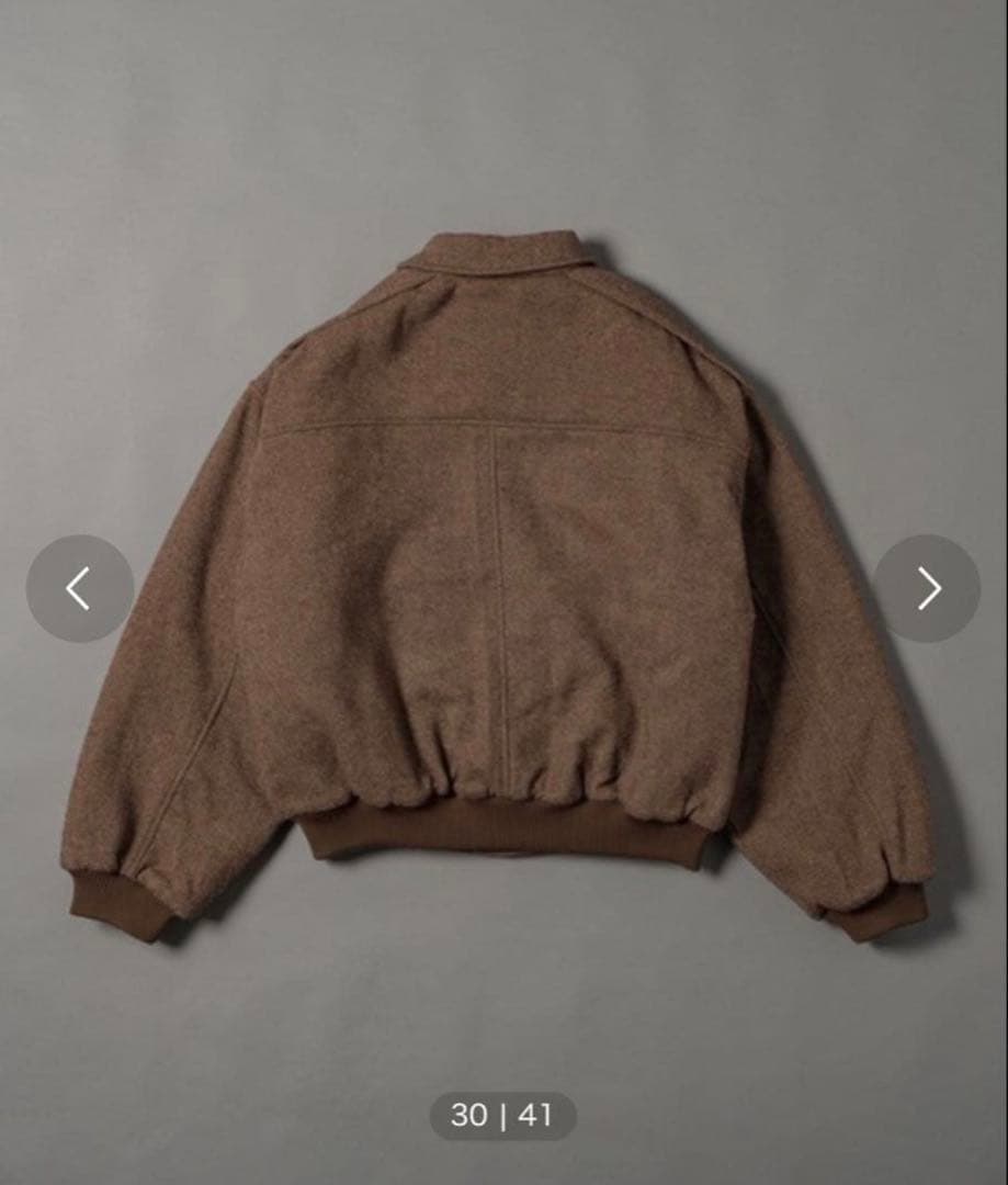 【完売品】civvy. ヘリンボーンフライトジャケット -