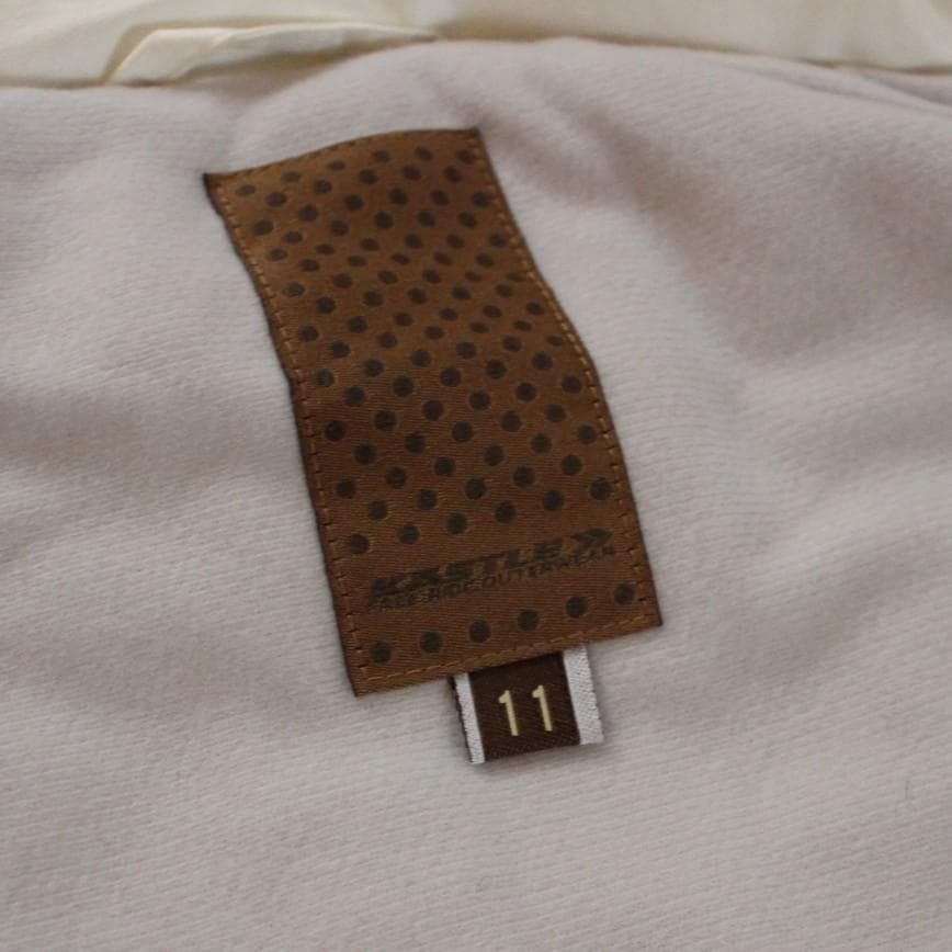 美品★KASTLEホワイト×ブラックギンガムチェックスキーウェア レディースL