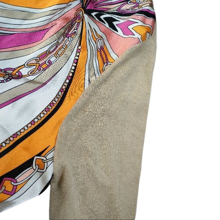 【美品】EMILIO PUCCI/エミリオプッチ　カーディガン　シルク　S