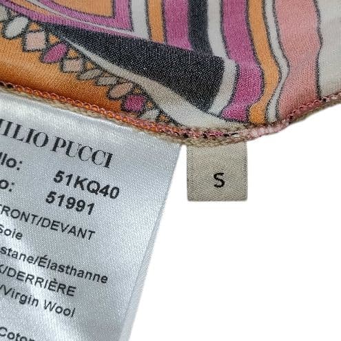 【美品】EMILIO PUCCI/エミリオプッチ　カーディガン　シルク　S