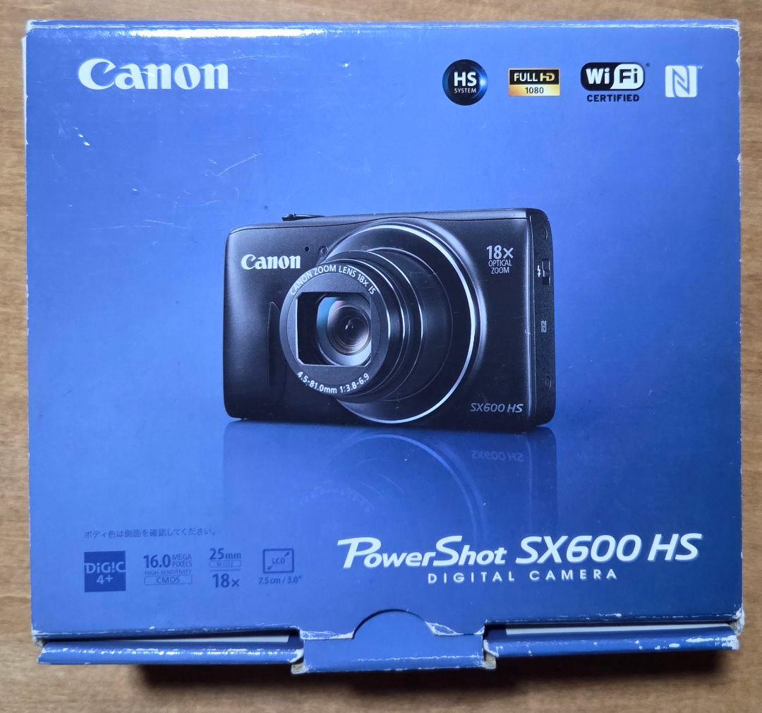 美品 Canon PowerShot SX600 HS Wi-Fi ブラック