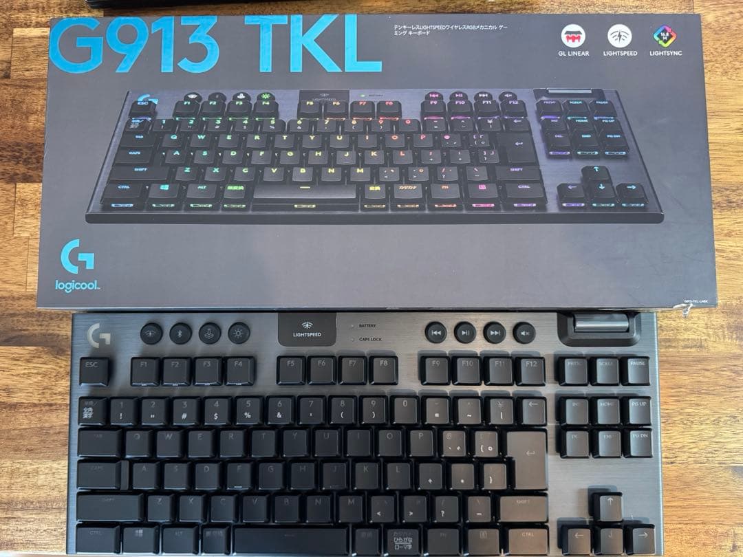 Logitech G913 TKL LINER テンキーレスキーボード
