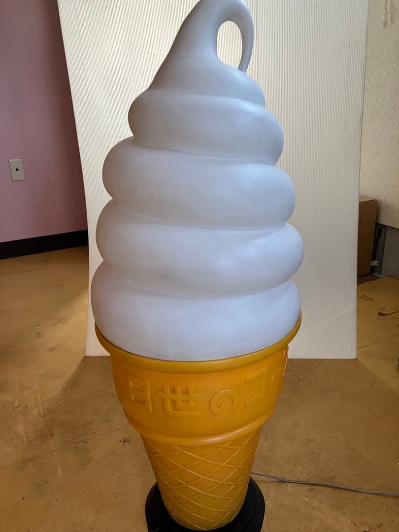 アイスクリームオブジェ LEDライト付き 大きめ