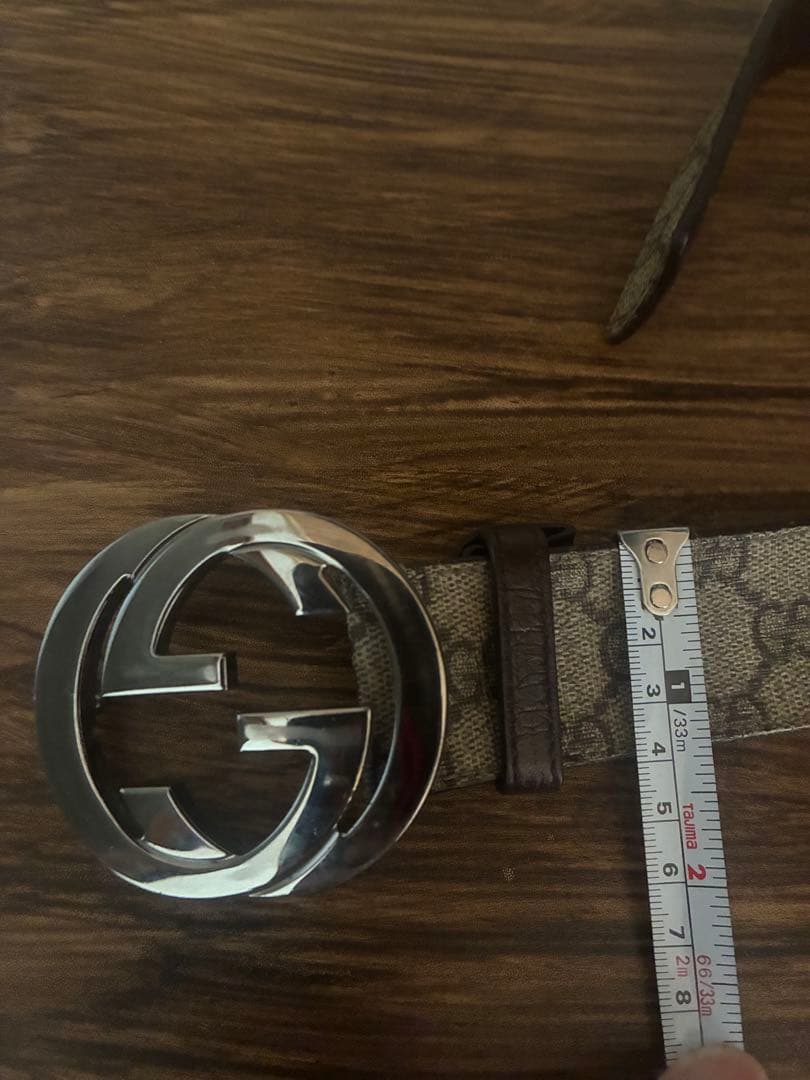 GUCCI グッチ 114984 インターロッキングGG柄 PVC シルバー金具