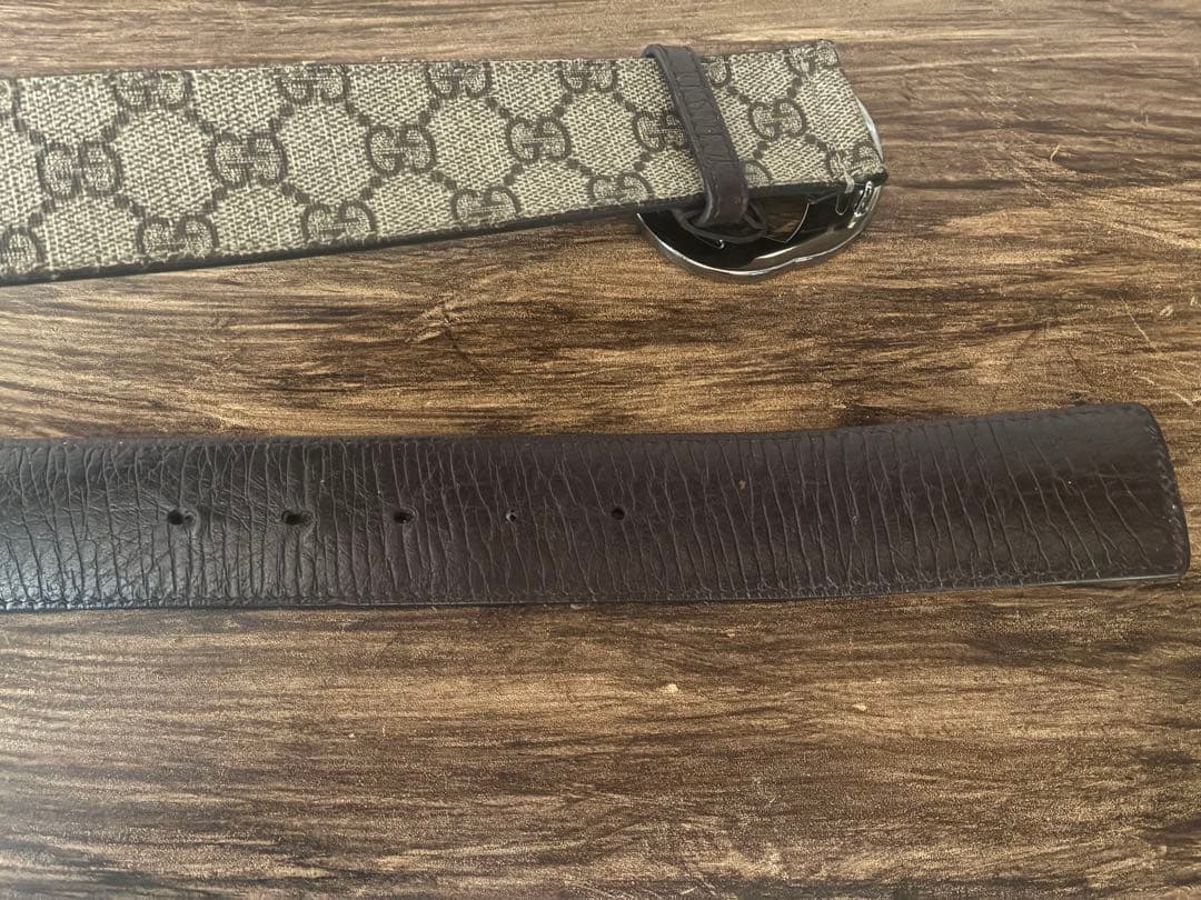 GUCCI グッチ 114984 インターロッキングGG柄 PVC シルバー金具