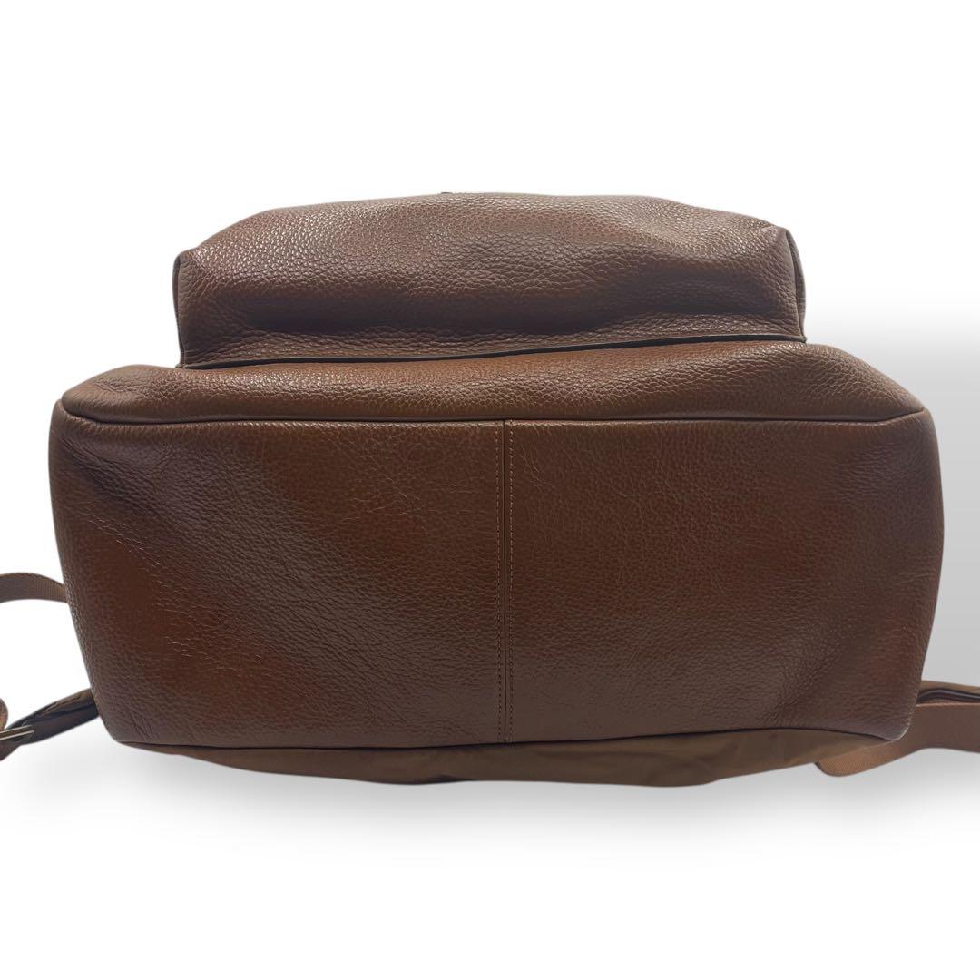 美品　A4 コーチ　リュック　バックパック　チャーリー　レザー　茶 ブラウン