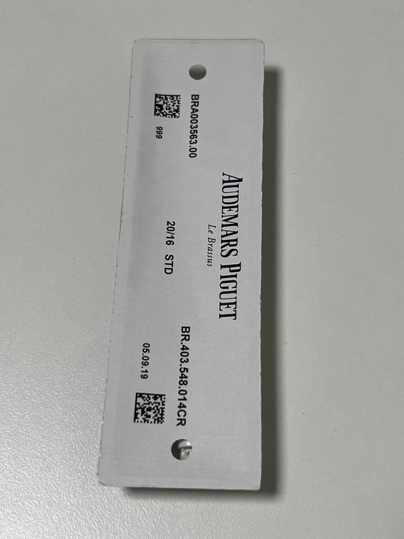 新品未開封　正規店　オーデマピゲ　ミレネリー　レディース　レザーベルト　ホワイト