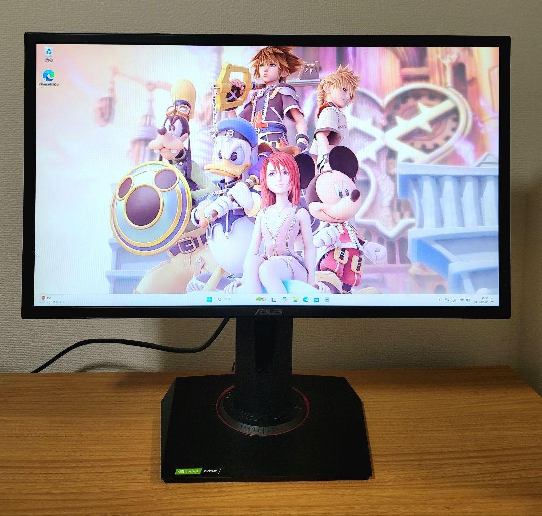 美品　ASUS 165Hz対応 24.5インチ ゲーミングモニター