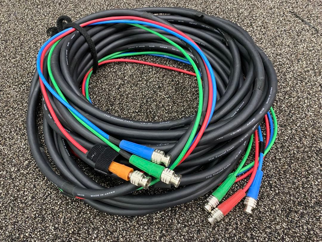 CRO-DCE15ATX CRO-RS22A×2とBNC 3対ケーブル(7m)