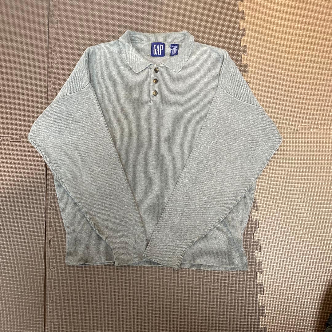 トップス 90s GAP cotton knit polo shirts