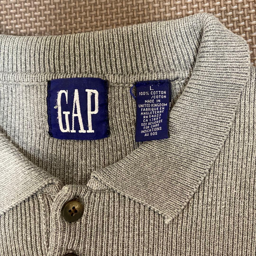 トップス 90s GAP cotton knit polo shirts