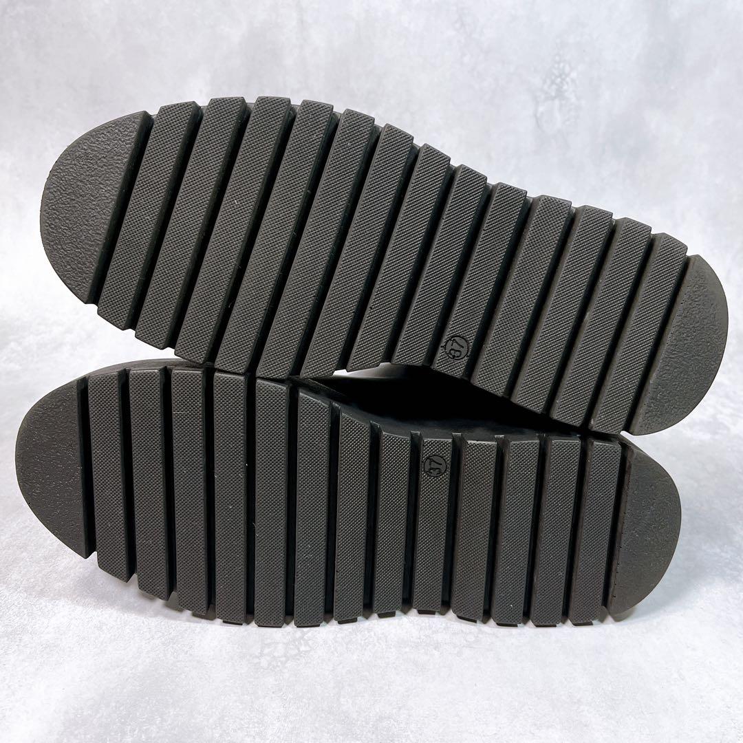 ☆美品☆【コルソローマ9】サイドゴアブーツ (37) レザー　厚底　ブラック